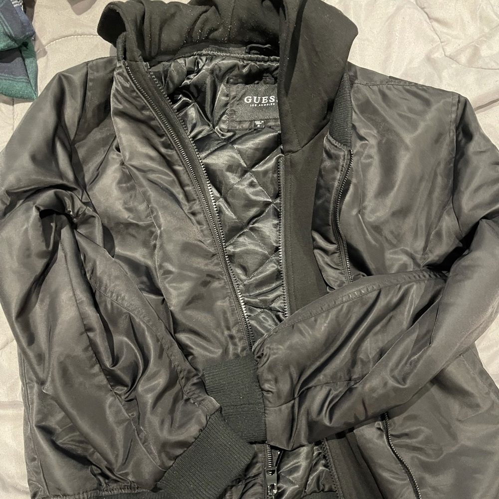 GUESS Bomber Jacket w/ detachable hood